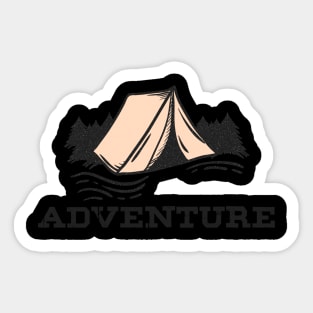 Take Adventure Go For Camping Explore The Nature And Travel (1) Sticker